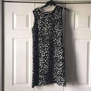 Black and cream tank dress